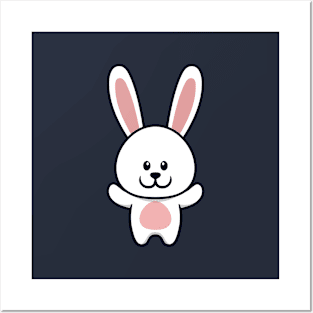 Cute Bunny Cartoon Posters and Art